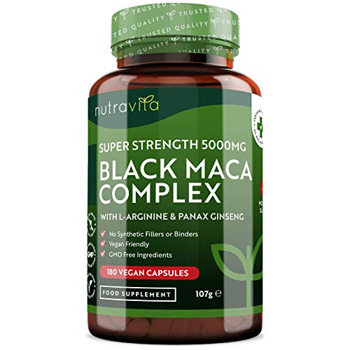 complejo de raz de maca negra 5000 mg de la region andina 180 cpsulas