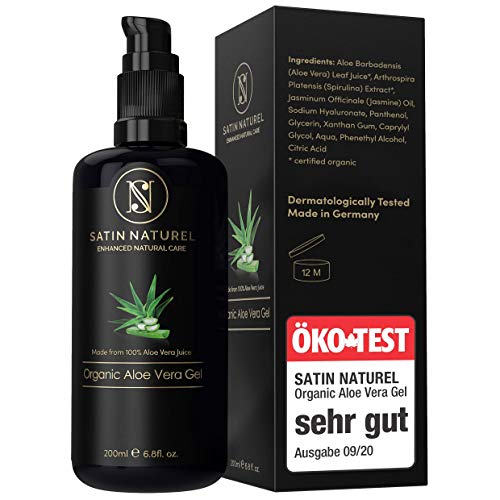 aloe vera pene 1 gel de aloe vera orgnico 100 vegano de alta calidad cosmticos de satin 2