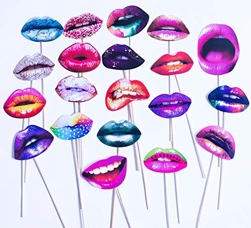 fotos muy sexis 1 kit de 20 unidades para montar t de bocas divertidas y sexis de accesorio