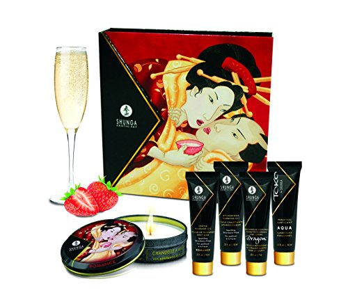shunga geishas secret collection strawberry aceite de masaje 1 pack 5