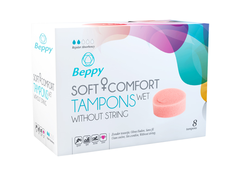beppy soft comfort tampons wet 8 piezas 1