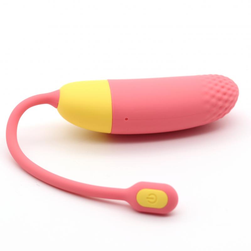 Magic Motion - Huevo vibrador Vini controlado con una aplicación - Coral/amarillo 1 magic motion huevo vibrador vini controlado con una aplicacin