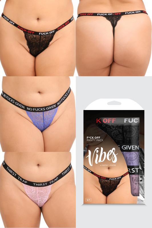 Paquete de 3 tangas F*CK - Cuerpos voluptuosos 1 paquete de 3 tangas fck cuerpos voluptuosos